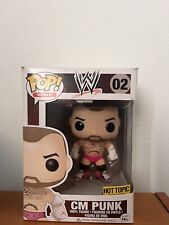 CM Punk 02 Pink Trunks Hot Topic Exclusive WWE Funko Pop W/ Case Authentic picture