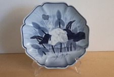 Vintage Andrea by Sadek Made in Japan Hand Painted Decorative Blue Bird Plate picture