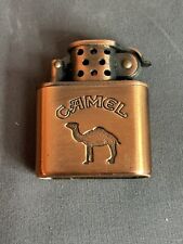 Vintage Camel Cigarettes Brushed Copper Lighter Working Condition/Needs Fluid picture