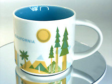STARBUCKS You are Here California 2014 Coffee Cup 14 oz.  Mug Blue Inside picture