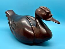 Vintage Heavy Ironwood Carved Duck – Over 4 Pounds – Beautiful picture