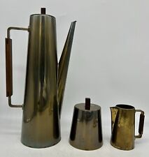 Mid Century Bronze Brass Raymor Coffee Set, Italy, 1960's picture