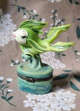 Tropical Green Fish Trinket Box Fast Shipping *Unique* picture