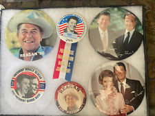 Vintage rare Ronald Reagan large  Presidential campaign BUTTONS  6 picture