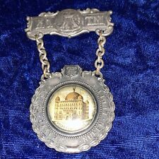 Late 19th Early 20th C Knights of the Maccabees Medal Celluloid Maccabee Temple picture