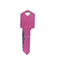 Pink Mini Key Shape Knife Portable Outdoor Survival Camping Safety Accessory picture