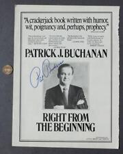 Presidential Candidate Pat Buchanan signed / autographed Magazine photo SCARCE-- picture