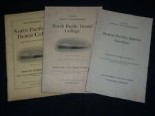 1901-1905 NORTH PACIFIC DENTAL COLLEGE ANNUALS LOT OF 4 - PORTLAND OR - J 3844 picture