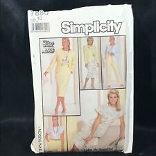 Vintage Sewing Pattern Misses Blouse Skirt Pants Jacket Simplicity 7880 picture