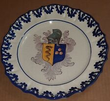 Plate Collector's Heraldic Armorial Hand Painted Coat of Arms picture