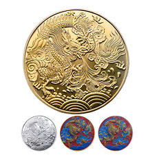Chinese Dragon Zodiac Lucky Coin Solid Metal Collectible Coins picture