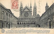 Belgium Tournai cathedrale courtyard 1923 picture
