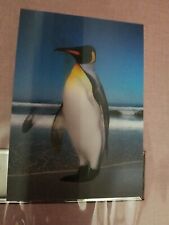 Postcard 3D Lenticular Penguin Made In Germany unposted picture