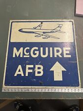 McGuire AFB Air Force Base Airport Sign AIRCRAFT METAL Airplane Jet Aviation picture
