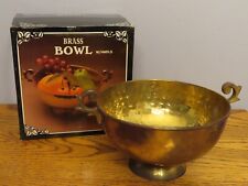 Brass Bowl with Handles Vintage 7
