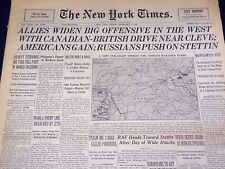 1945 FEB 9 NEW YORK TIMES - ALLIES WIDEN BIG OFFENSIVE IN THE WEST - NT 676 picture