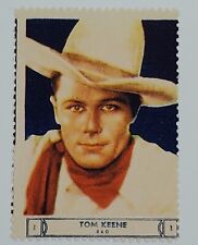 1932 Tom Keene Richard Powers B Westerns Movie Star Trading Card Stamps picture