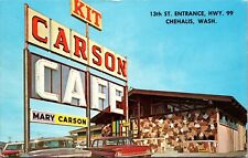Postcard Kit Carson Cafe in Chehalis, Washington~136518 picture