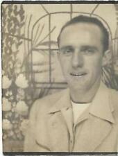 MAN FROM THEN Small Found Photo bw  Original Portrait VINTAGE 011 4 picture