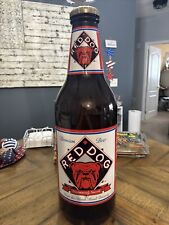 Large Red Dog Beer Bottle Bank - 1995 Plank Road Brewery - Roughly 2 Feet Tall picture