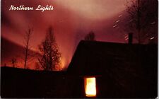 Postcard The Northern Lights Alaska [bw] picture