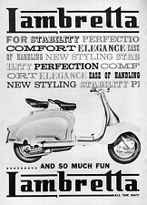 1960 Lambretta 150 LI Scooter Moped Original Rare Print Ad picture