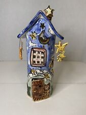 The Stargazer by Blue Sky Clayworks Heather Goldminc Cat Moon Stars 2000 picture