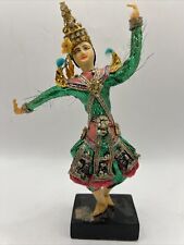 Bangkok Thailand Vintage Handmade Dancing Free Standing Figurine Collectible  picture