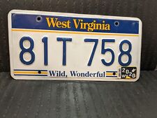 EXPIRED WEST VIRGINIA LICENSE PLATE with 2002 STICKER ...... (81T758) picture