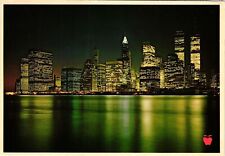 Vintage Postcard 4x6- MANHATTAN SKYLINE, NEW YORK CITY, N.Y. 1960-80s picture