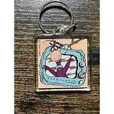 Vintage The Flinstones Dino Acrylic Keychain Collectible 1995 picture
