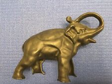Vintage Cast Iron Elephant Bank / Doorstop with Raised Trunk Heavy 10” X 8” picture