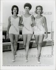 1963 Press Photo Beauty Contestants Jeanne Amacker, Donna Akum and Gail Baucum picture