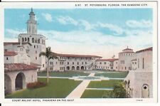 Court Royal Hotel Pasadena Gulf St Petersburg Florida Vintage Postcard picture