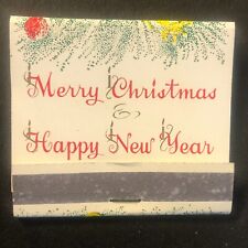 Merry Christmas & Happy New Year Vintage Full Matchbook c1966-73 VGC picture