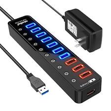 Usb3.0 Hub With Power Supply, Atolla 7 Port 5Gbps High Speed ​​Usb Hub 3. No.75 picture