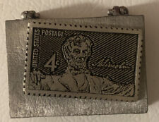 Vintage RARE Abraham Lincoln Stamp Holder picture