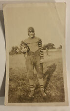 Vintage RPPC Postcard c1920s ~ Unknown College Football Player real photo picture