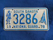 1978 South Dakota National Guard Soldier Jet License Plate # 3286 picture