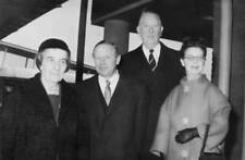 Israeli Foreign Minister Golda Meir arrives London Airport talk- 1964 Old Photo picture