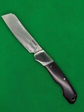 Kershaw Parley Folding Knife Black Canvas Micarta Handle Cleaver Plain KS4384 picture