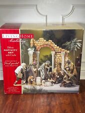 Nativity Scene LARGE Deluxe Set Living Home Creche Handpainted 14 pc. picture