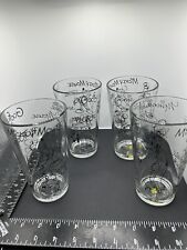 Set Of 4 Disney Sketchbook Glass Tumblers Drinking Glasses Cups Mickey Mouse picture