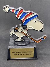 Vintage Snoopy Peanuts Hockey Sports Trophy App 5” Aviva Hong Kong  picture