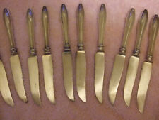 Fruit Knives Vintage Silverplate Set of Ten picture