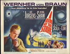 I AIM AT THE STARS original 1960 movie poster CURT JURGENS/WERNHER VON BRAUN picture