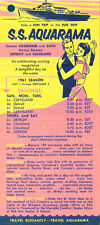 1961 S.S. Aquarama original advertising handout & price list picture