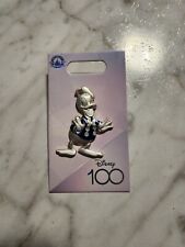 HTF-2023 Disney100 Bas-Relief 3D Blue Donald Duck Disney 100 Platinum Pin & Card picture
