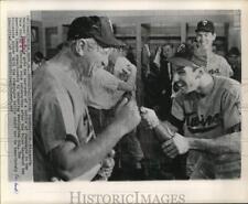 1965 Press Photo Sam Mele, Minnesota Baseball Manager in Celebration after Win picture