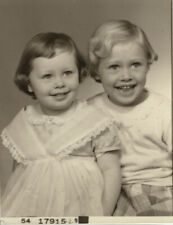 Vintage Studio Portrait of Two Little Girls 1960 San Francisco picture